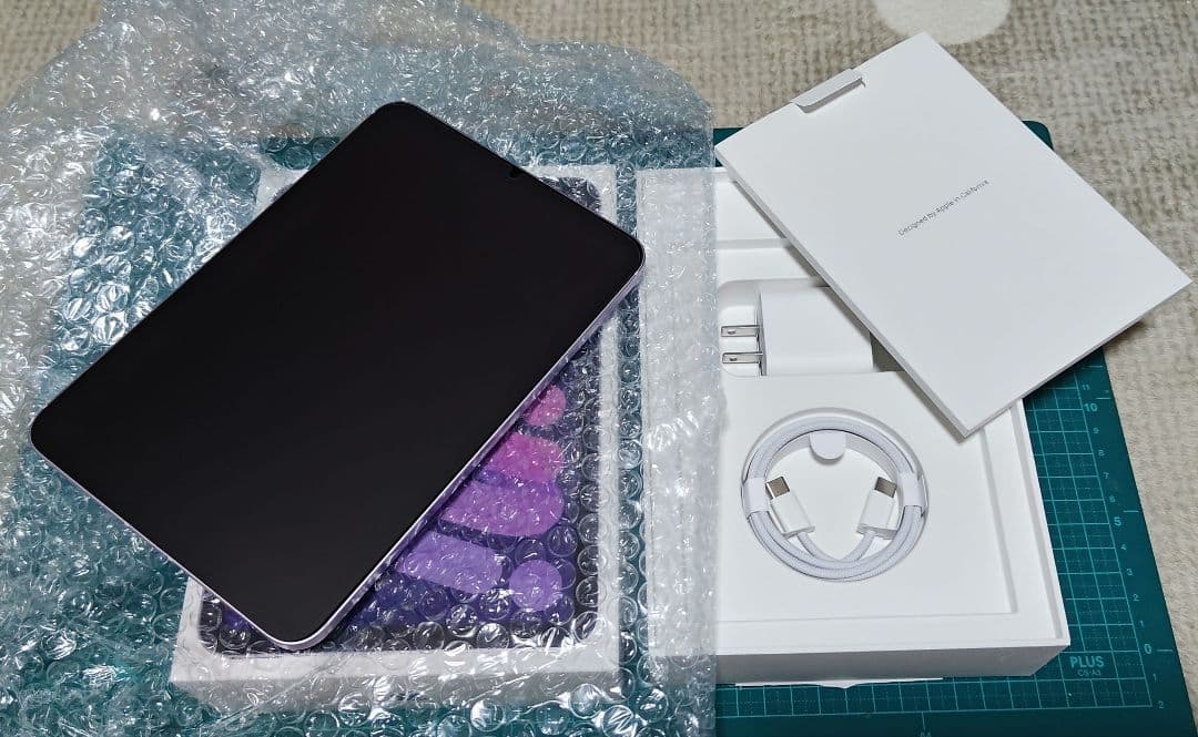 極美品 iPad mini（A17 Pro）セルラーモデル パープル 128GB