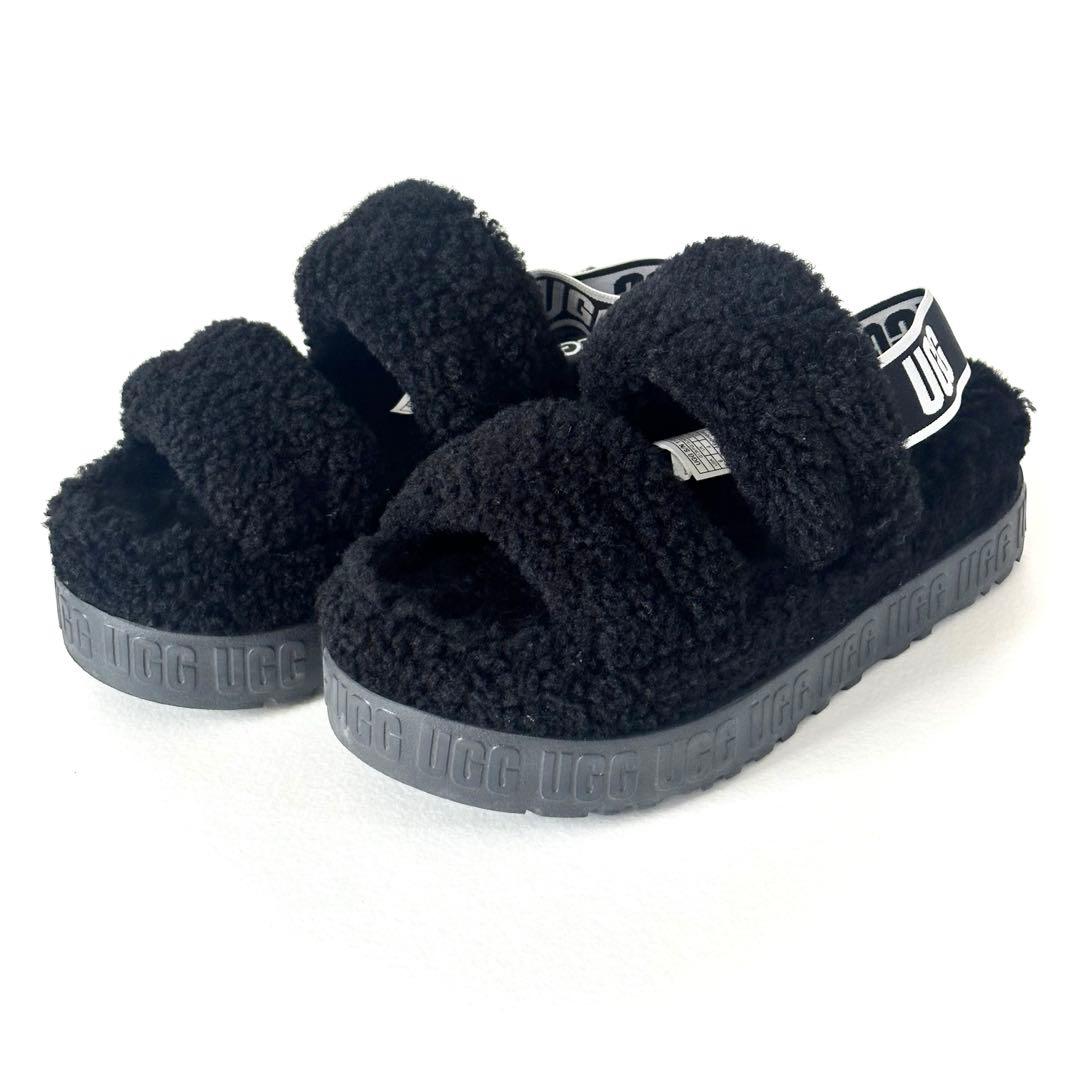 UGG アグ　Oh Fluffita 厚底サンダル　ストラップ付　23㎝
