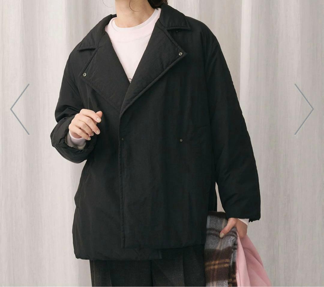 【新品タグ付き】テーラード ナイロンパッファーブルゾン ウォッシャブル コート