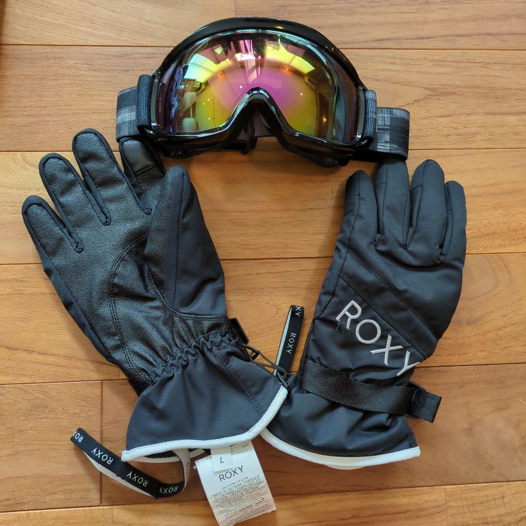 美品◆ROXY scoLar レディースL スノーボードウェア類 9点 セット