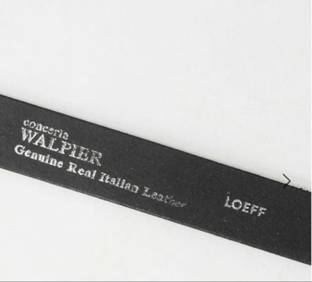 ＜LOEFF＞スクエアバックル ベルト