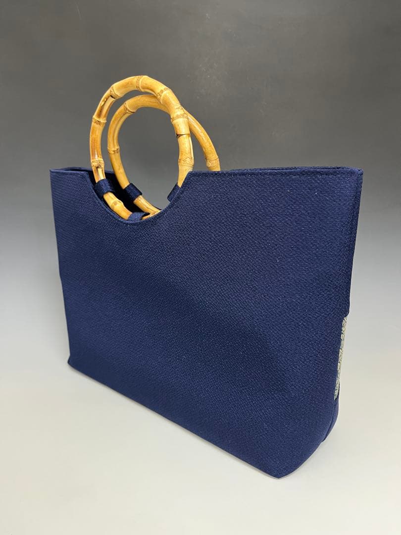 ま*こ様 新品未使用品　龍村美術織物 和装バッグ　紺