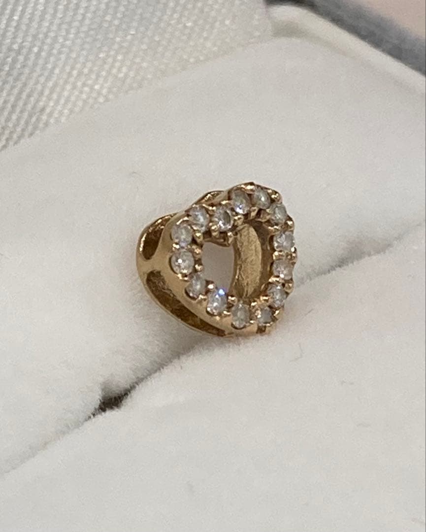 【TAKE-UP】プレジャー　K18 PGダイヤモンド　ハートチャーム