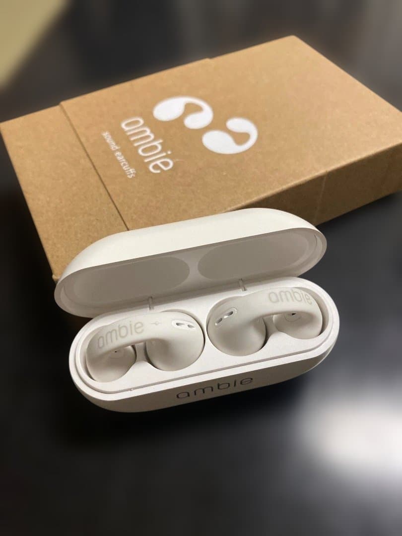 ambie ワイヤレスイヤホン ホワイト 本体