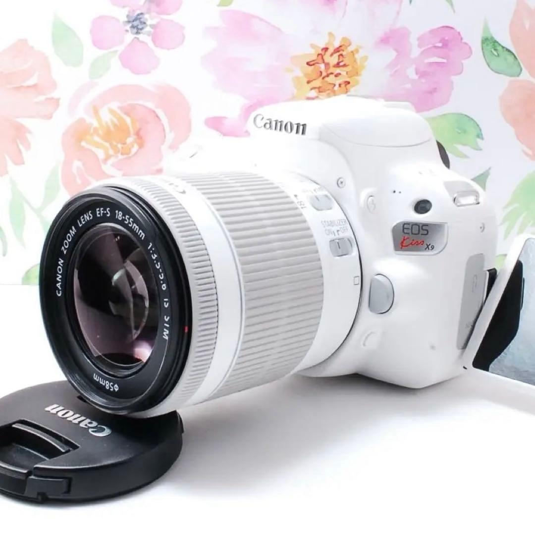 ✨Canon kiss X9✨美品 希少ホワイト スマホに転送 デジタル一眼レフ