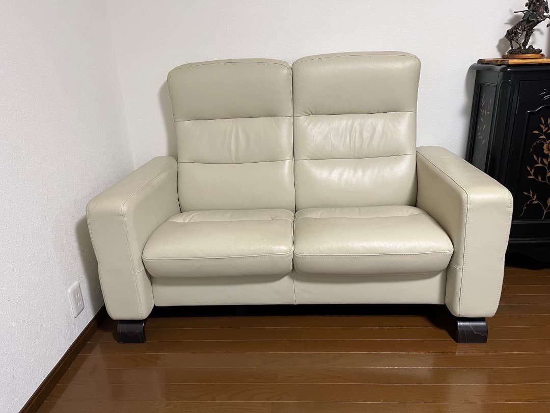 値下げ！【エコーネス】2人掛けリクライニングソファ　ストレスレス　送料込み