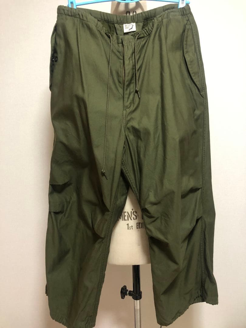 オアスロウ　ルーズフィットアーミートラウザー パンツ 1 グリーン