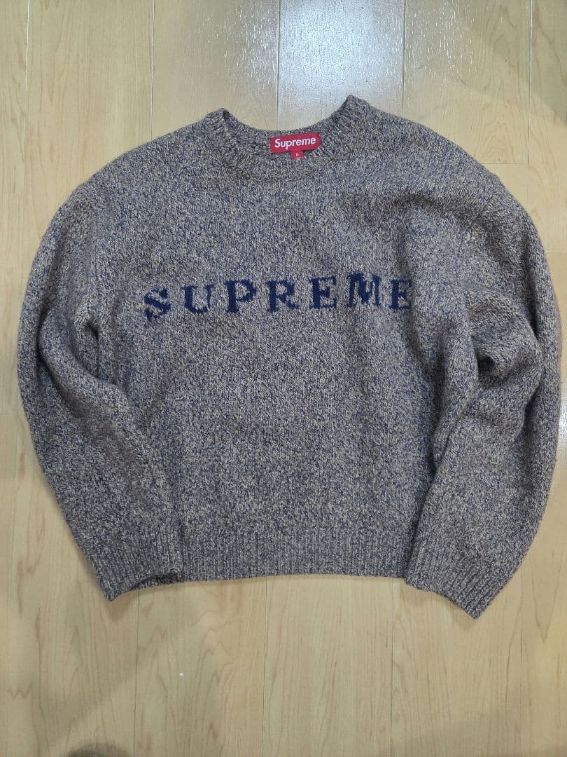 トップス Supreme Contrast Logo Sweater