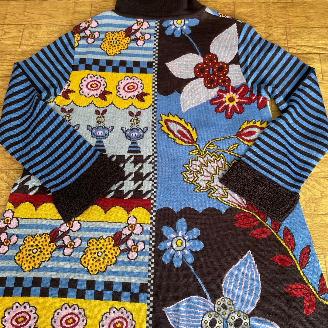 アルベロベロ　カラフルなニットワンピース　長袖