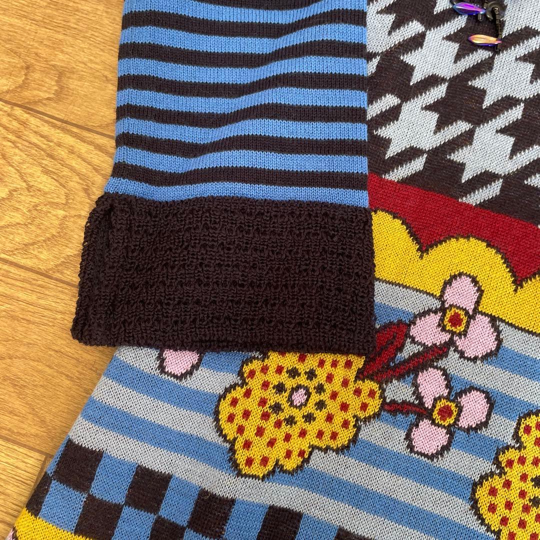 アルベロベロ　カラフルなニットワンピース　長袖