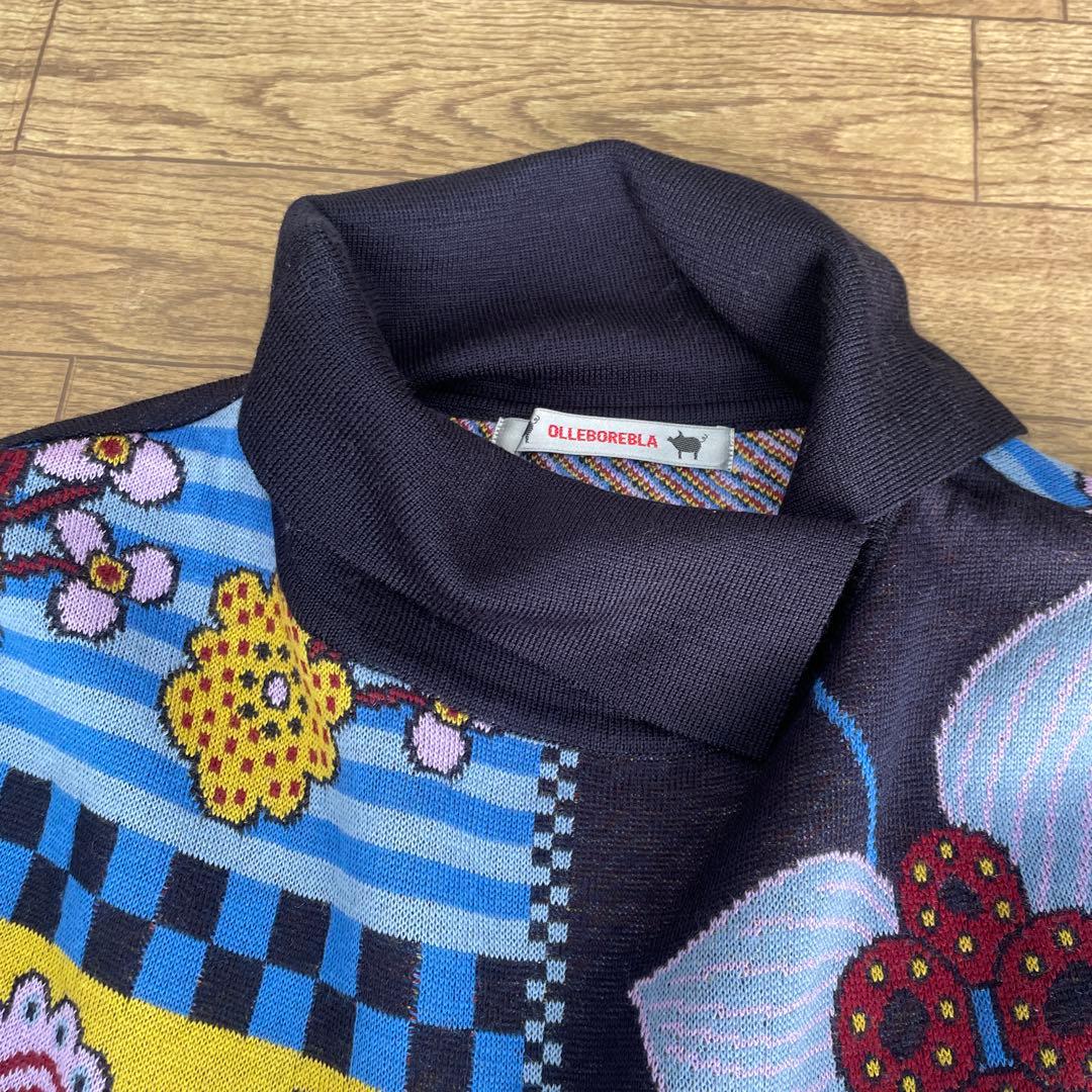 アルベロベロ　カラフルなニットワンピース　長袖