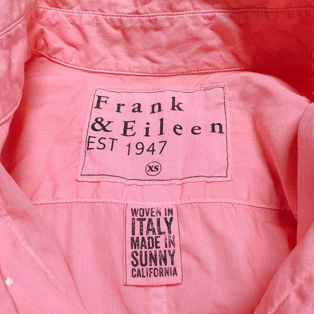 美品 フランクアンドアイリーン　LUKE ポプリン シャツ　コットン　ピンク