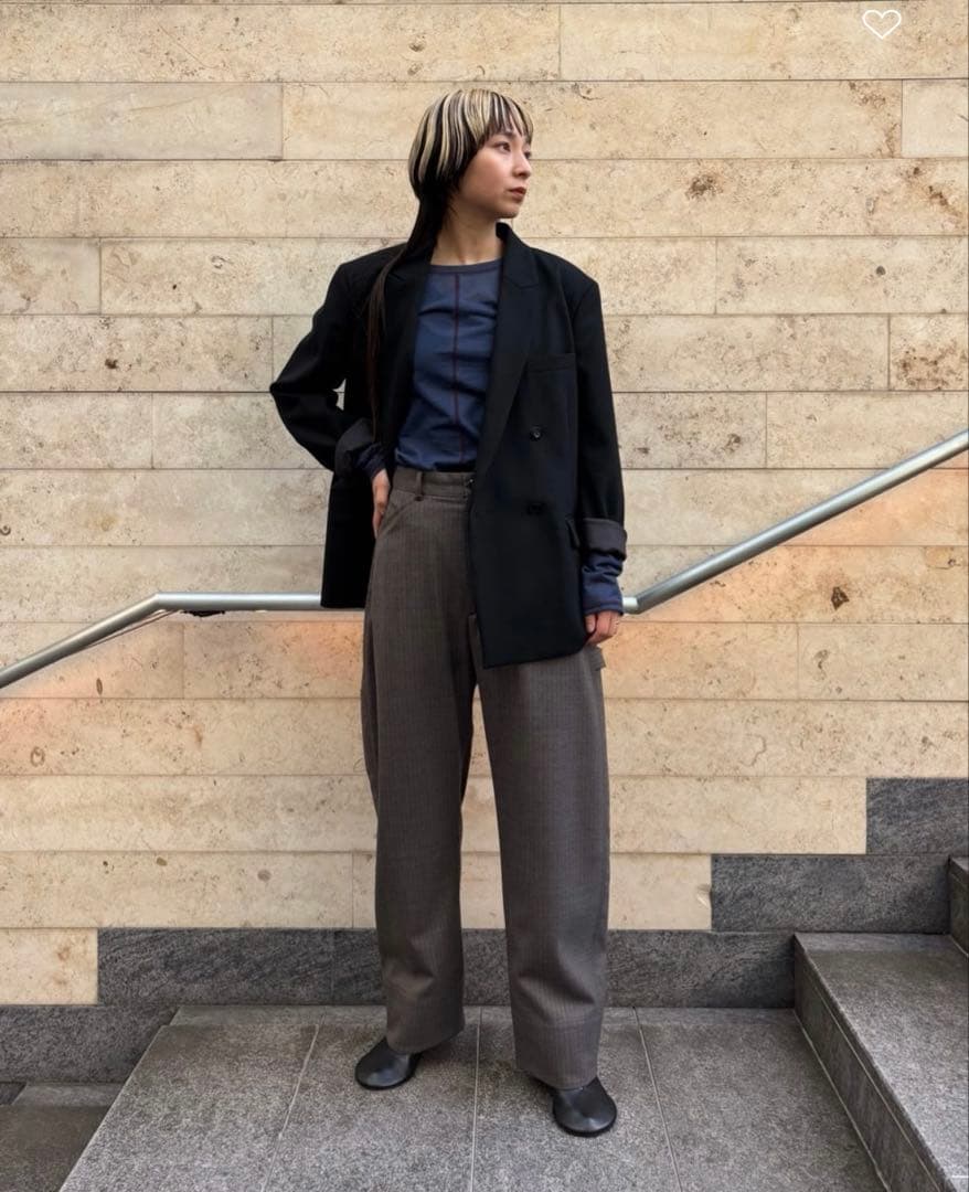 無*様 ＜6(ROKU)＞ジョーゼット ダブルブレスト ジャケット