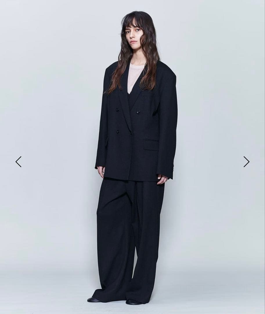 無*様 ＜6(ROKU)＞ジョーゼット ダブルブレスト ジャケット