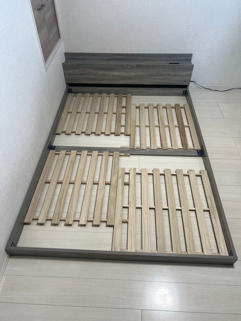 ベッドフレームのみ　ダブル　ローベッド　人気商品