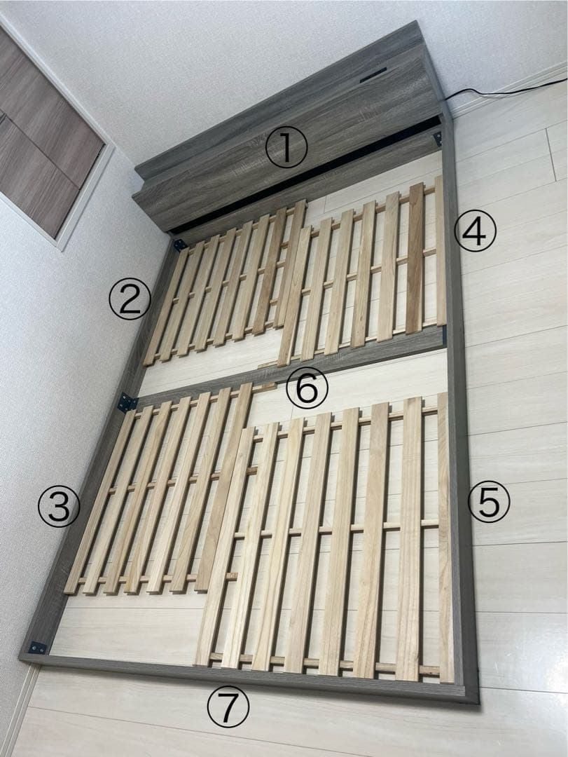 ベッドフレームのみ　ダブル　ローベッド　人気商品