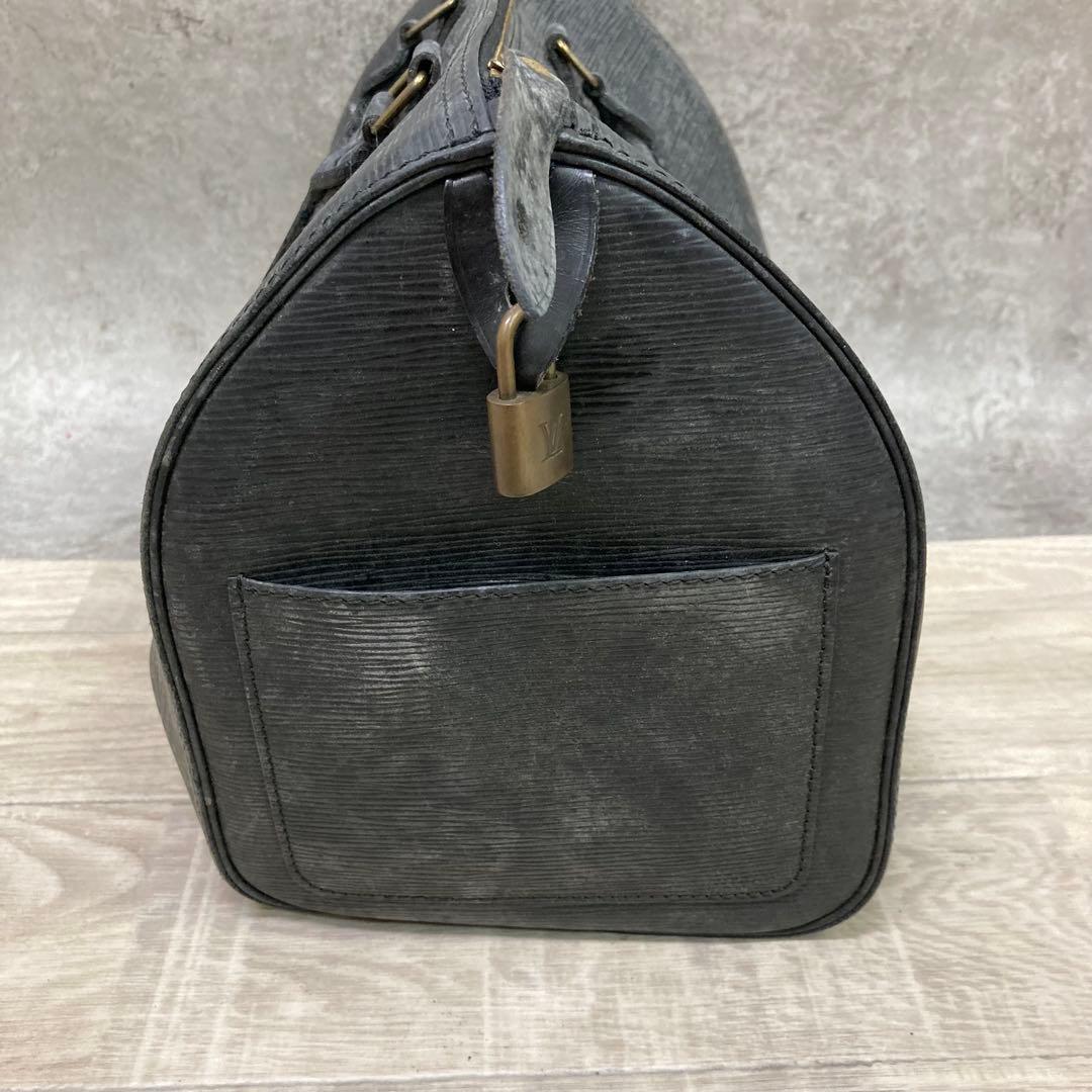 P*e様 ルイヴィトン スピーディ 30 エピ ノワール バッグ ボストン メン