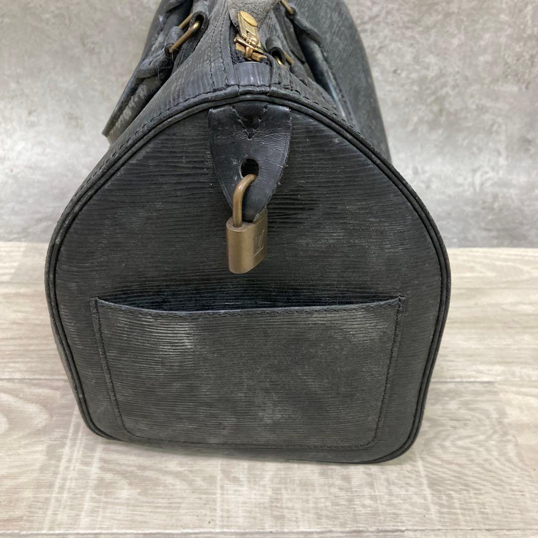 P*e様 ルイヴィトン スピーディ 30 エピ ノワール バッグ ボストン メン