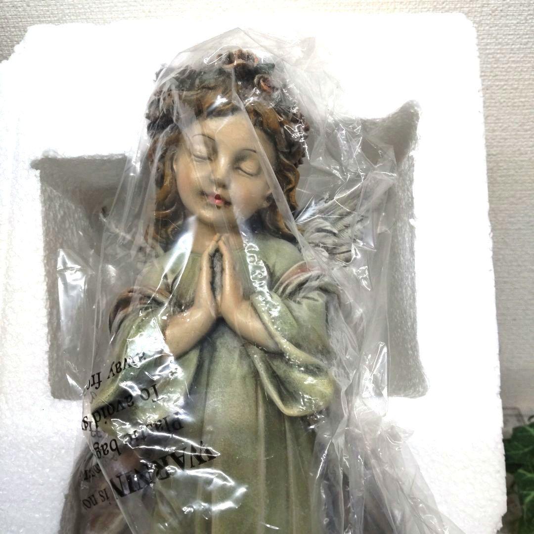 祈る リトルガールエンジェル☆少女の天使の置物 　西洋インテリア 　アンティーク