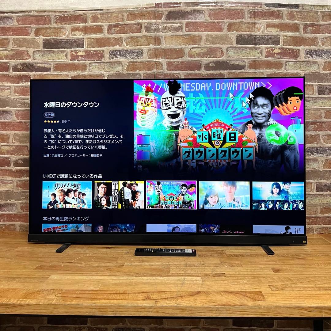東芝 55V型 4K 有機ELテレビ REGZA 55X9900L タイムシフト