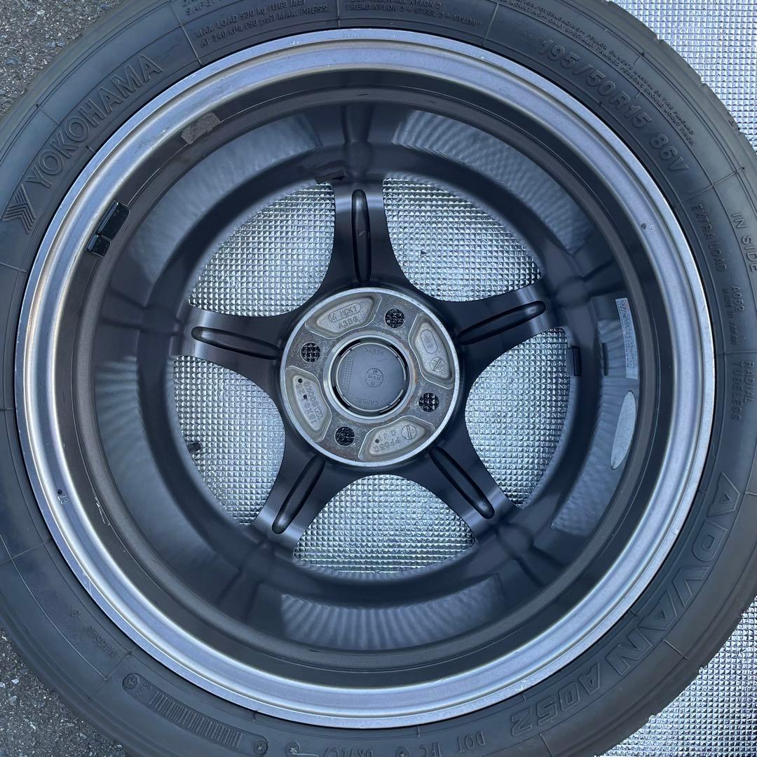 ENKEI PF05 15インチ8j+25 PCD100 4H A052セット