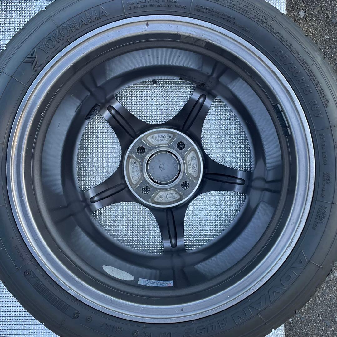 ENKEI PF05 15インチ8j+25 PCD100 4H A052セット