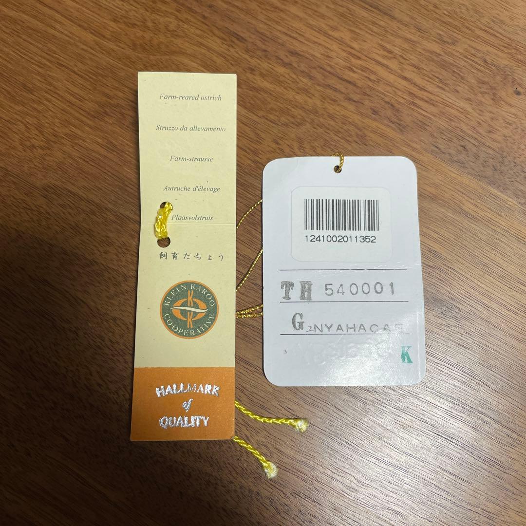 【未使用品定価60万円】ハンドバッグ　オーストリッチ　ダチョウ　本革