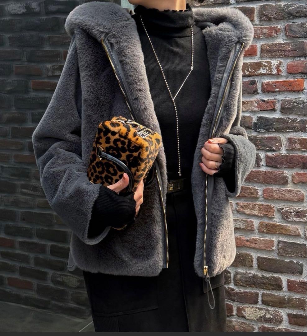 NOLLEY'S エコファー×ムートンジャケット