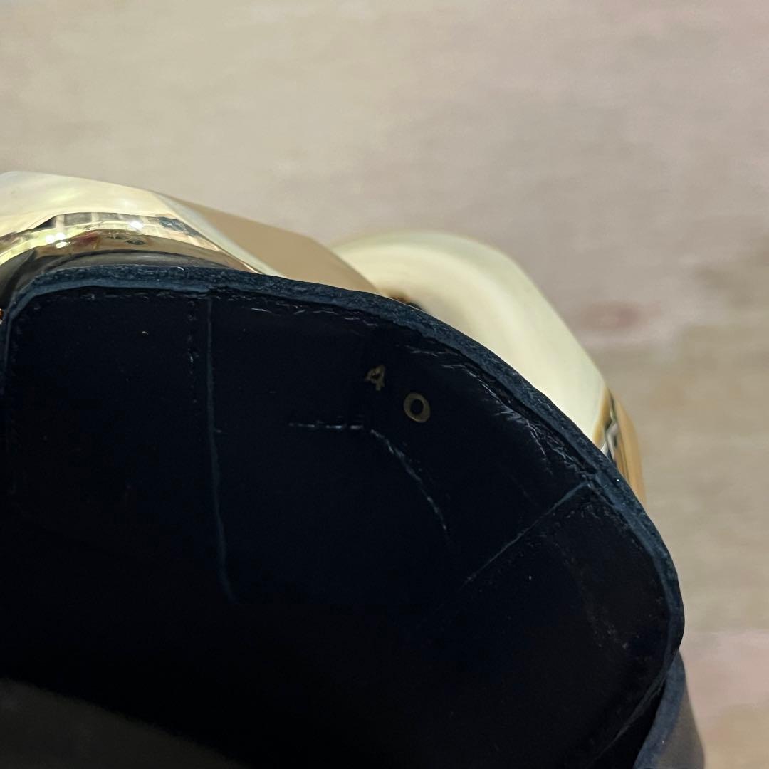 靴 JW ANDERSON CHAIN LOAFER MULES BLACK 40