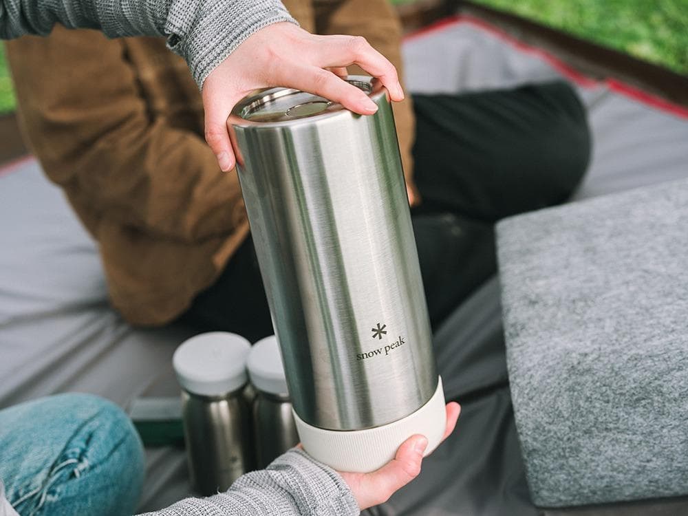 新品） peak 保温可能弁当箱　トバチ３　食器セット グレー