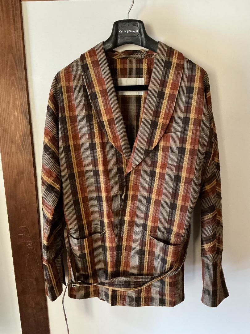 Coherence シルクシアサッカーローブジャケット コヒーレンス