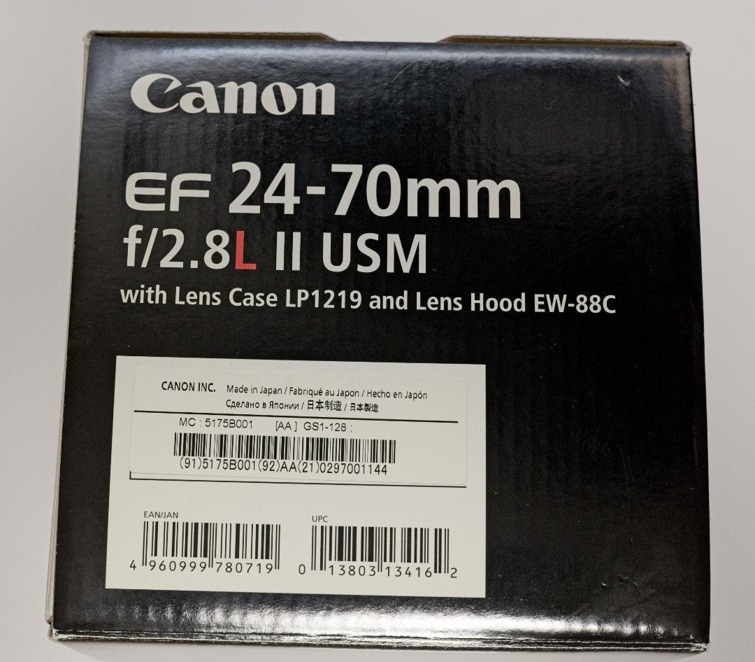 【極美品】Canon EF24-70mm 2.8L Ⅱ USMセット