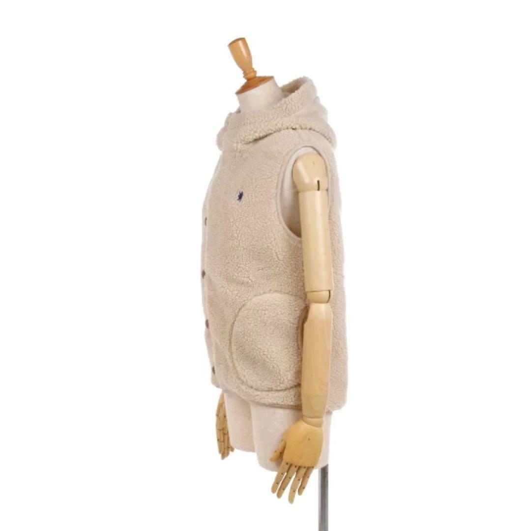 未使用タグ付き ジムフレックス ボアベスト くるみボタン フード 12