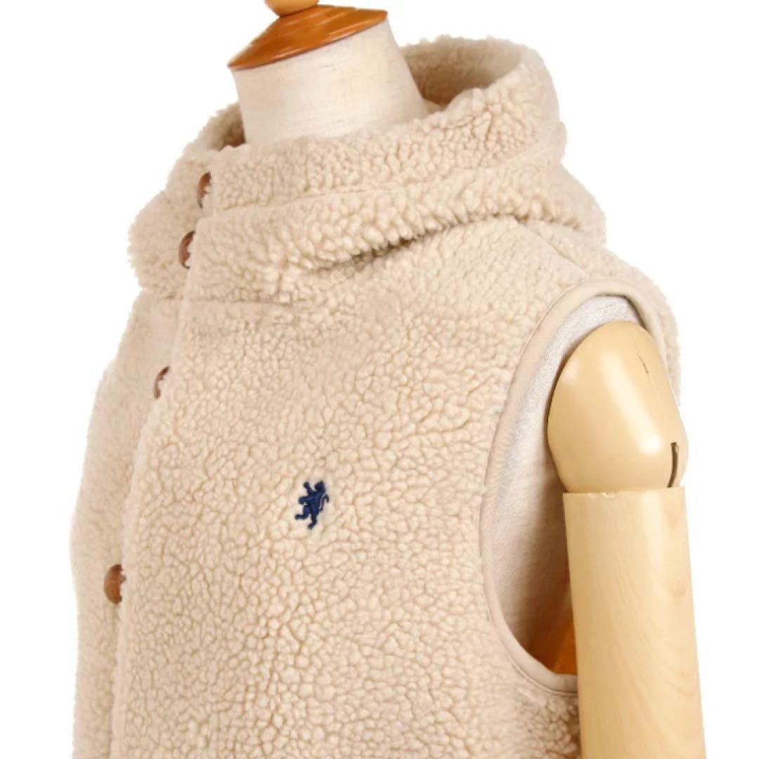 未使用タグ付き ジムフレックス ボアベスト くるみボタン フード 12