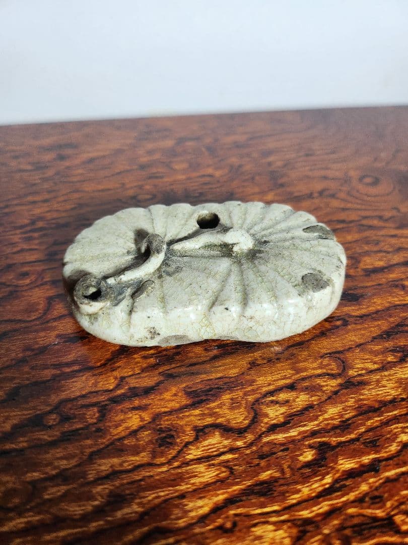 初期　御深井　水滴　江戸時代初期　図録付き　美濃焼き