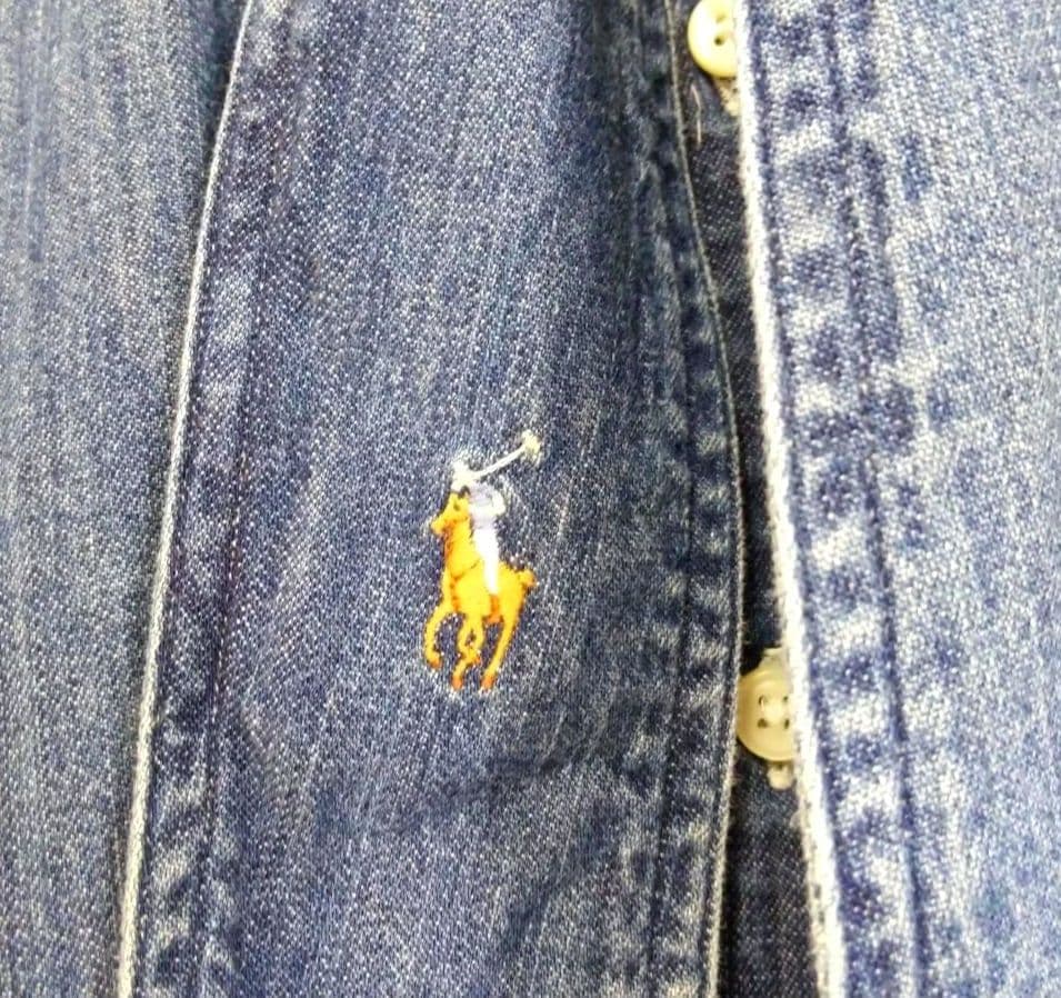 キ*ー様 現行QR ポロラルフローレン デニム＆サプライ ボウタイデニムシャツ