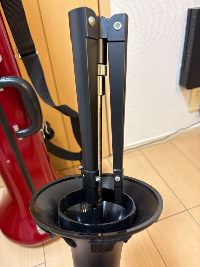 K&M トロンボーンスタンド 美品 ベル収納型 廃盤