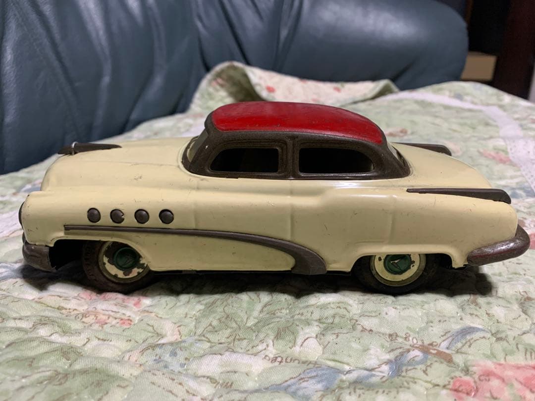 マルサン　1950年代ブリキ自動車　昭和レトロ　日本製