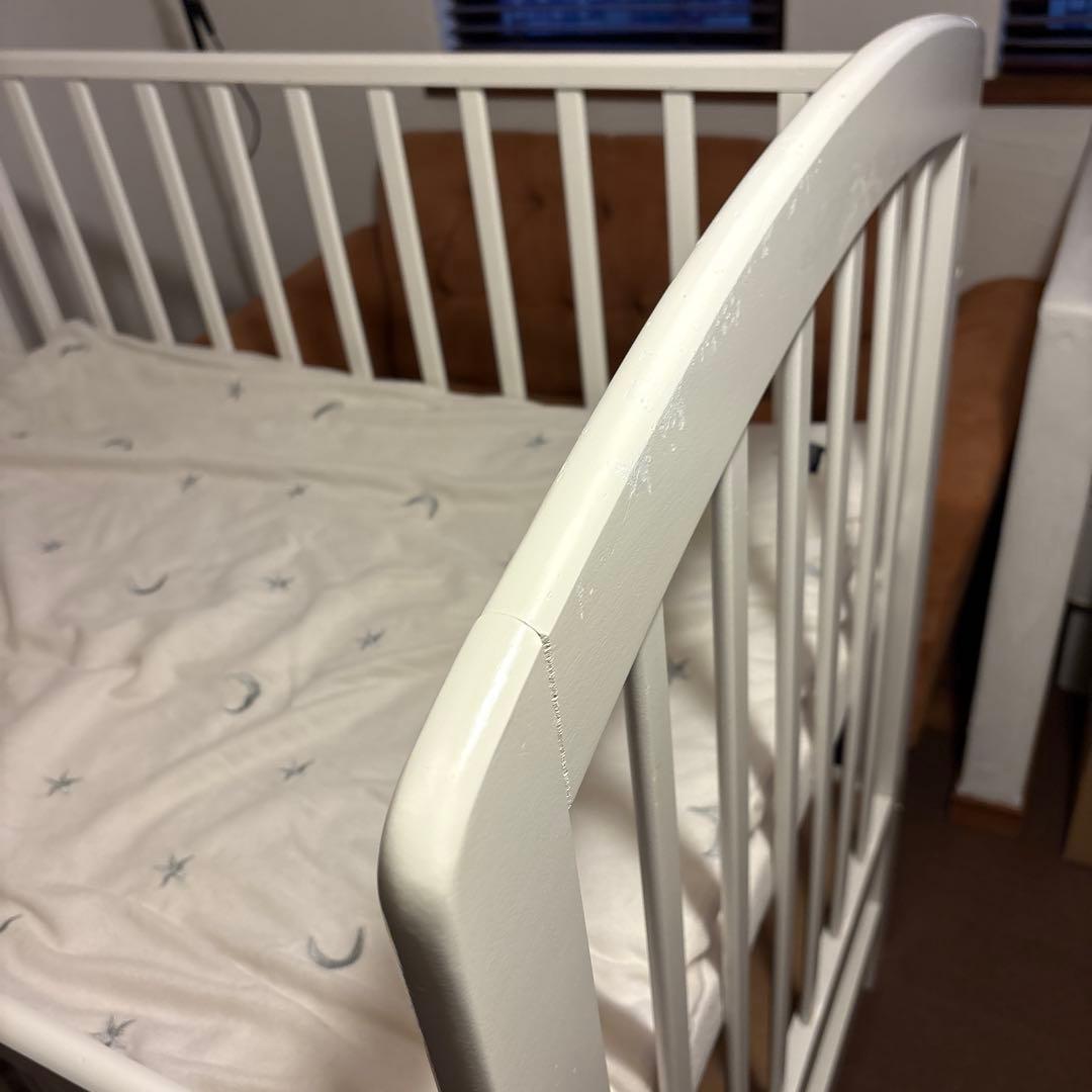 ※引取り限定　KATOJI ベビーベッド ハイタイプ（レギュラーサイズ）　＋布団