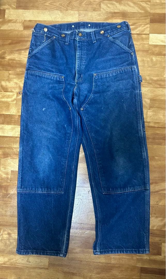 90s Carhartt デニム ダブルニー パンツ USA製 36×30