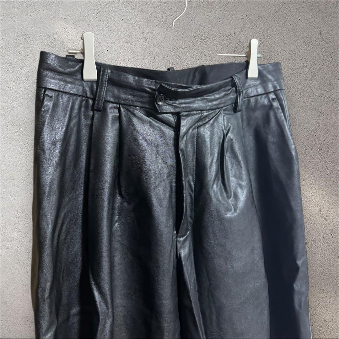 猫*様 stein シュタイン フェイクレザー トラウザーズ M レザーパンツ