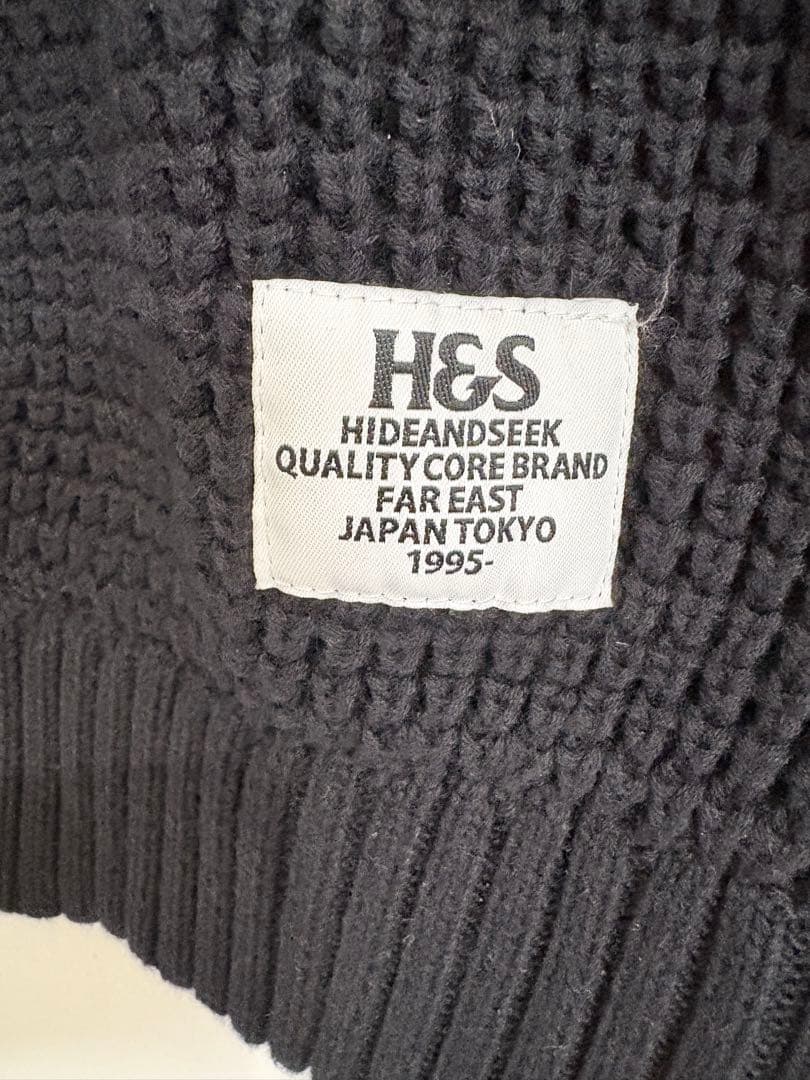 トップス HIDEANDSEEK HEAVY WAFFLE KNIT SWEATER M
