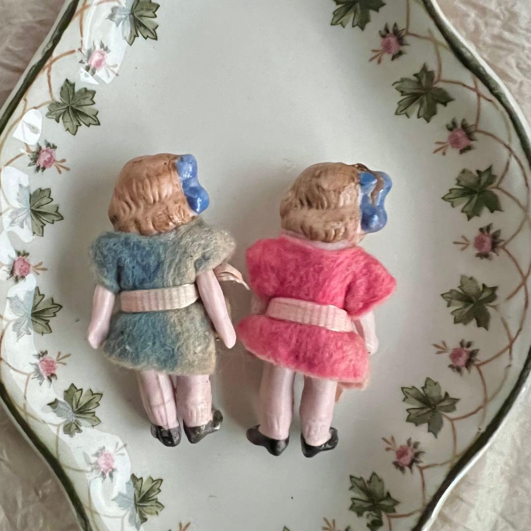 Xmas限定価格！アンティーク　ビスクドール　双子　フランス　2体セット