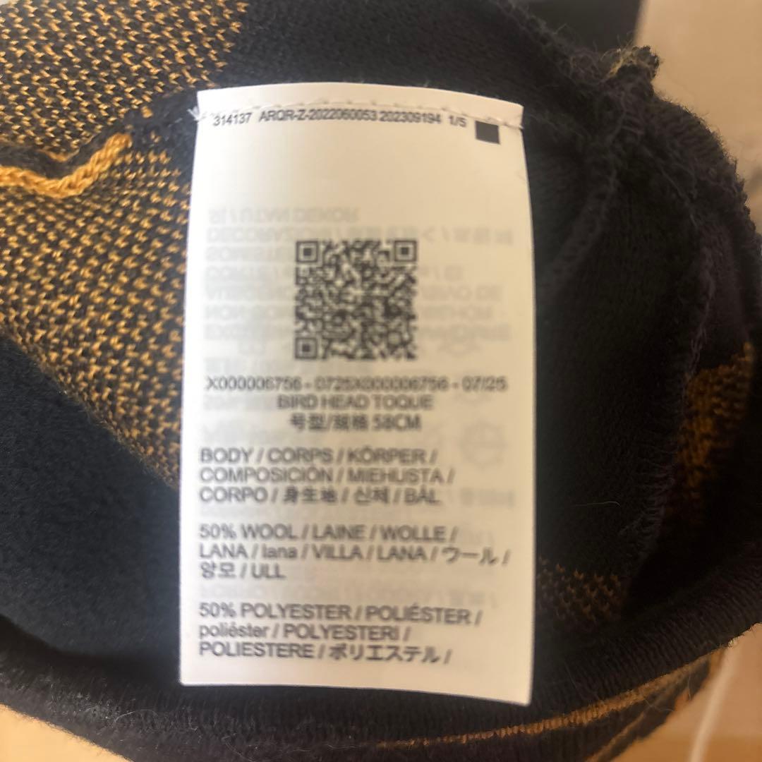 ARC'TERYX ニット帽 M 黒/金