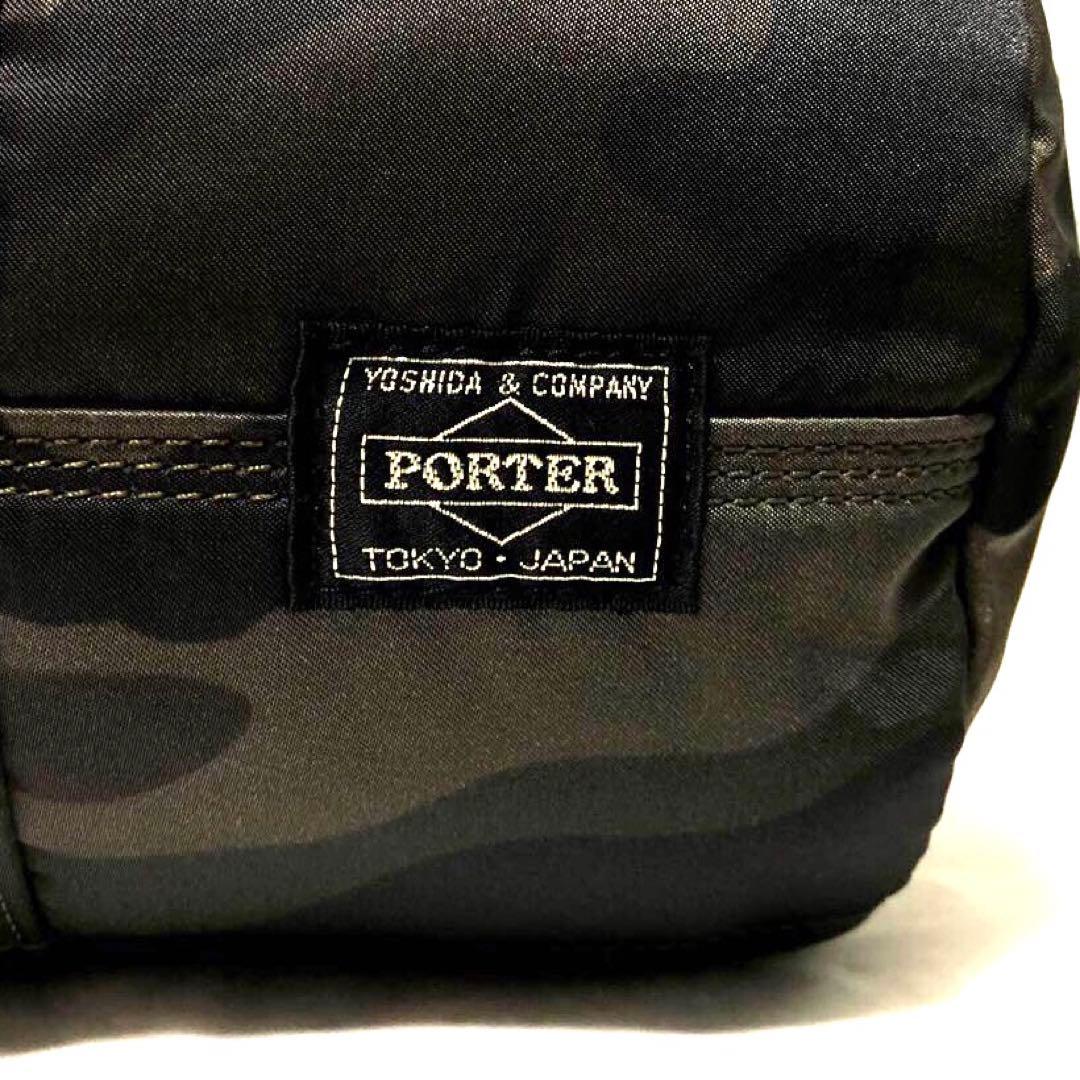 超美品✨希少 30周年 ポータータンカー ミニボストンバッグL カモフラグリーン