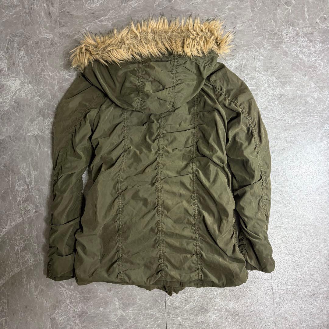 y2k 00s CECIL Mc BEE ファー　モッズコート　ヒョウ柄 ボア