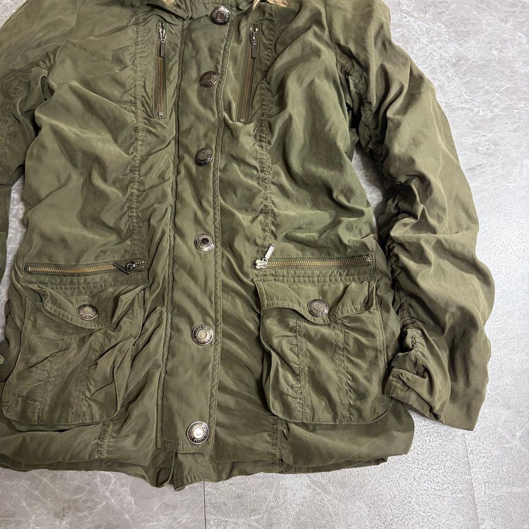 y2k 00s CECIL Mc BEE ファー　モッズコート　ヒョウ柄 ボア