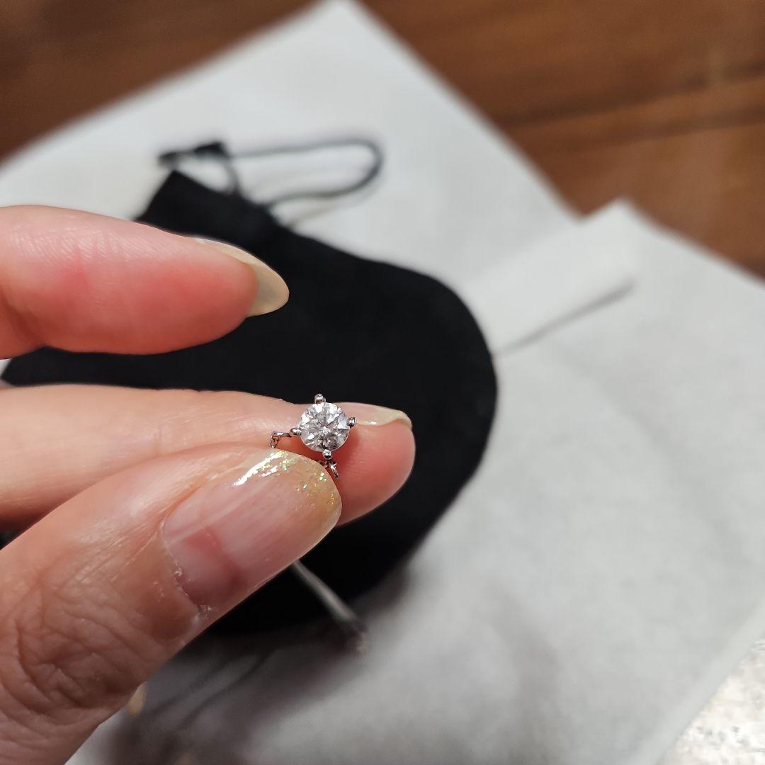 プラチナ　1粒ダイヤモンド　ネックレス