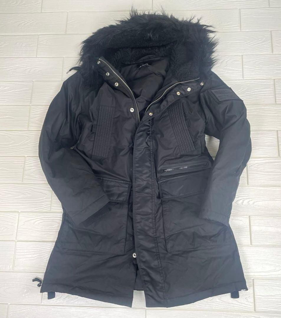 DIESEL ディーゼル ミリタリージャケット　モッズコート　フード、ファー付き