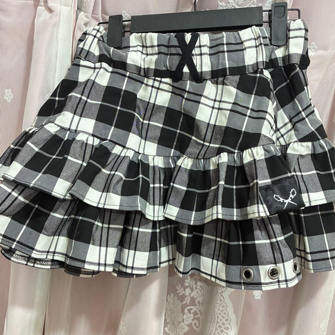 Dim Moire フリルミニスカート